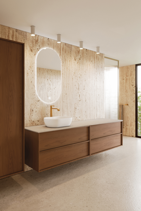 Tupla-allaskaluste ovaalilla malja-altaalla Casa H13