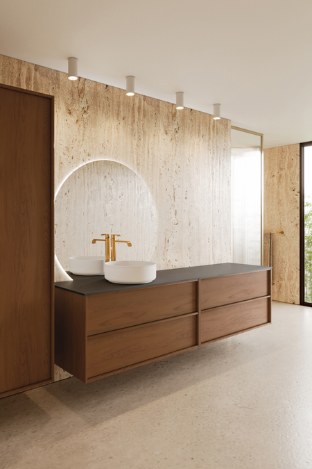 Tupla-allaskaluste pyöreällä malja-altaalla Casa H09