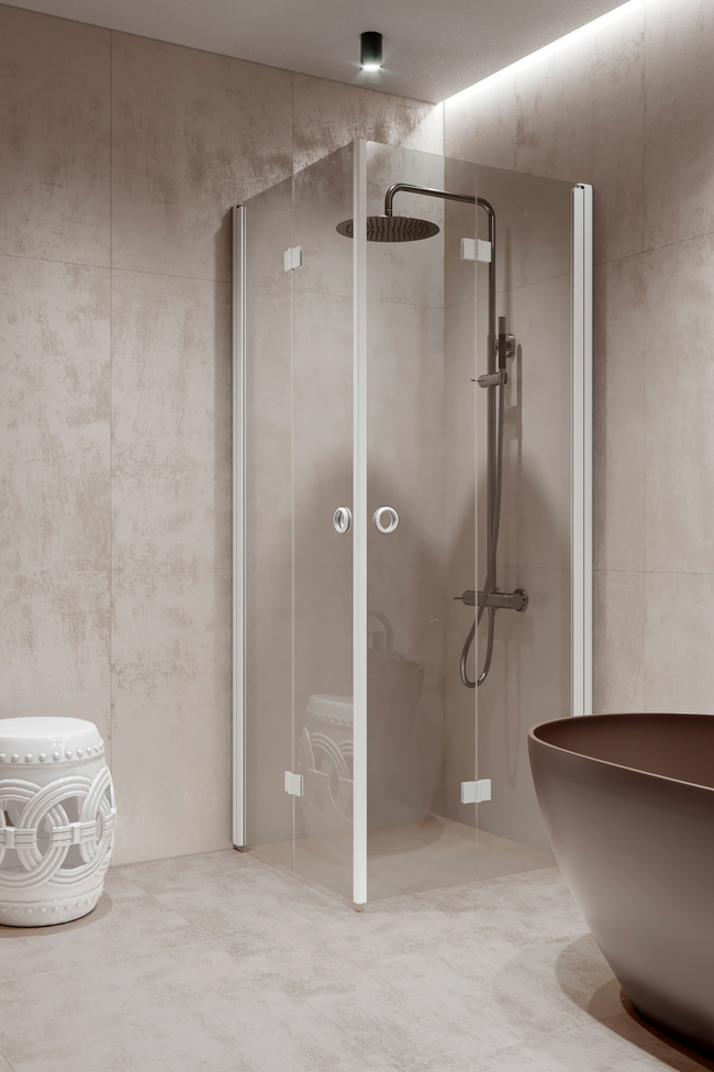 Shower enclosure with folding doors Forma 376
