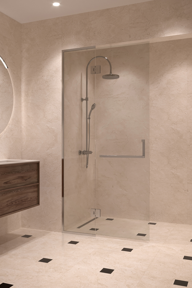 Framed shower screen with a fixed part Vetro 520