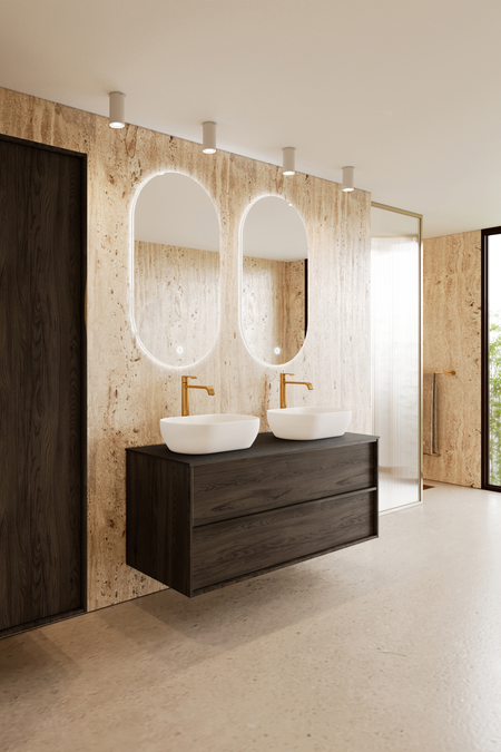 Allaskaluste kahdella ovaalilla malja-altaalla Casa H14