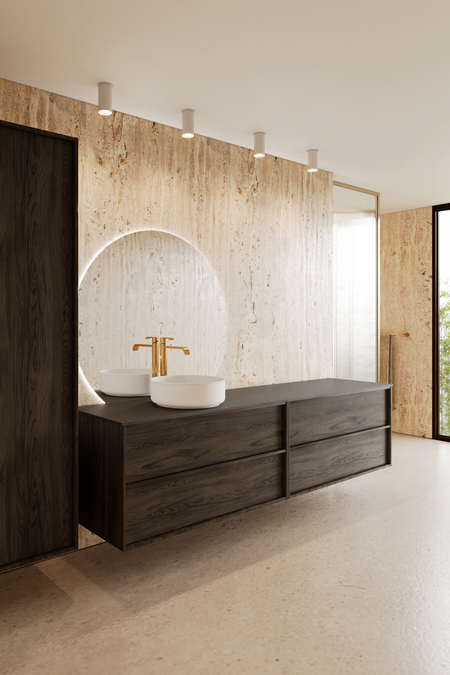 Tupla-allaskaluste pyöreällä malja-altaalla Casa H09