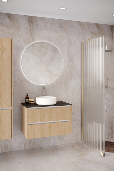 Cabinet with round countertop basin Classic K03