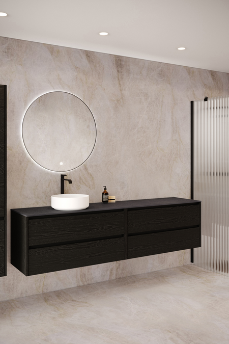 Tupla-allaskaluste pyöreällä malja-altaalla Classic K04