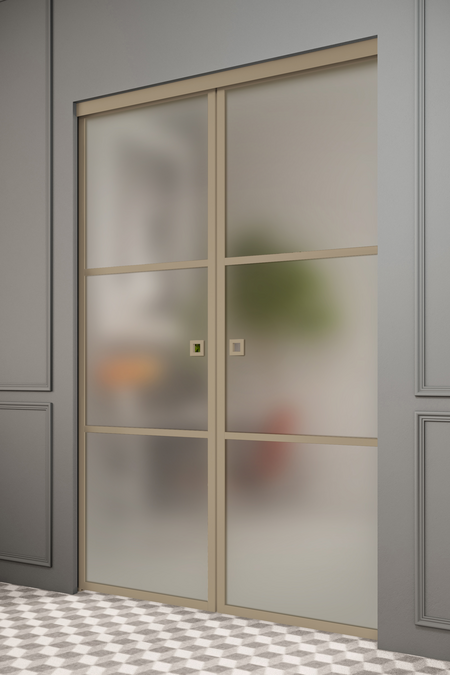 Double pocketdoors with soft closing Inne P2T Tokyo