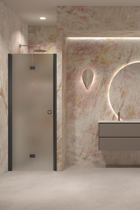 Vikbar duschdörr med magnetlåsning Forma 383