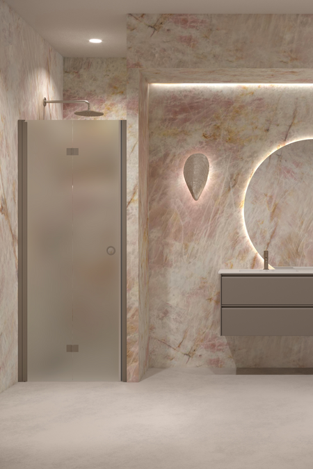 Vikbar duschdörr med magnetlåsning Forma 383