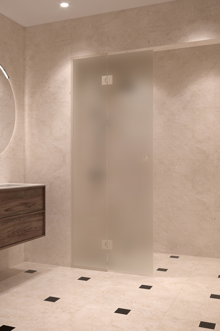 Framed shower screen with a fixed part Vetro 517